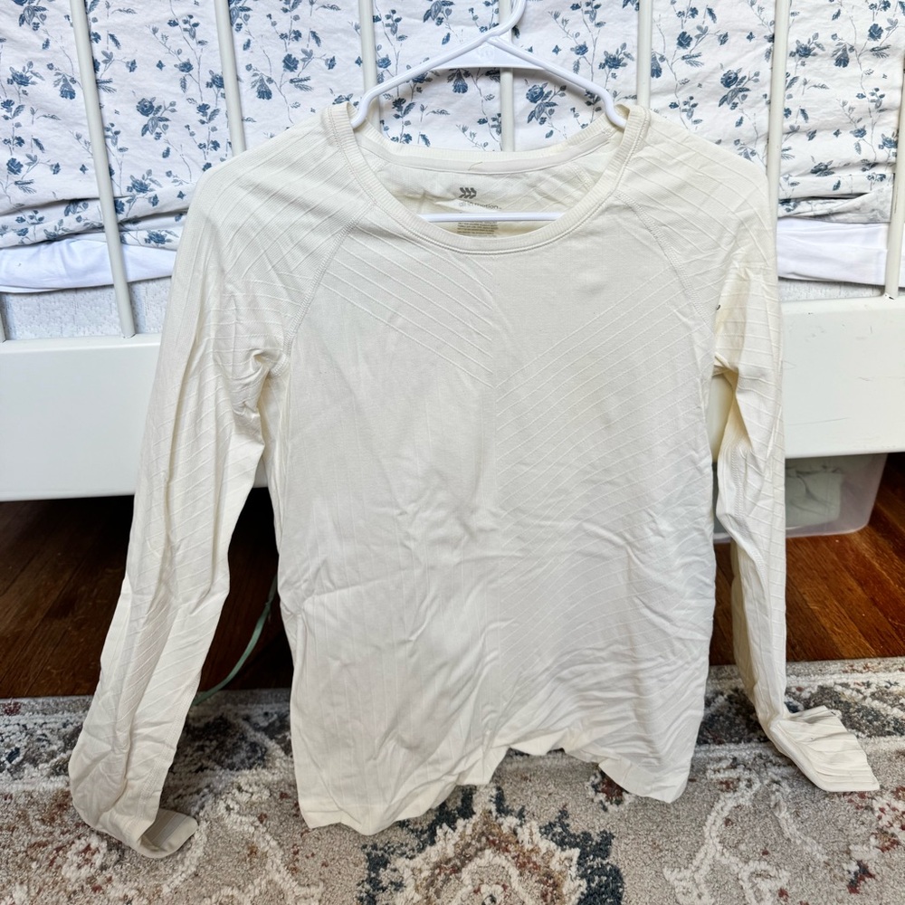 Target Women's Ivory Long Sleeve Tee